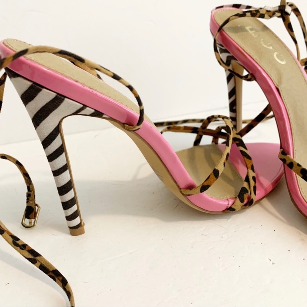 New Without Box Ego Pointed Toe Lace Up Heels - image 3